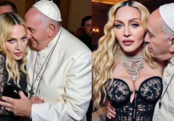 Madonna publica montagem de IA abraçada e de 