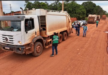 Prefeitura flagra crime ambiental e caminhões irregulares da Locar