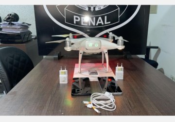 Polícia Penal abate mais um drone e apreende celulares que seriam entregues na penitenciária de Rondonópolis