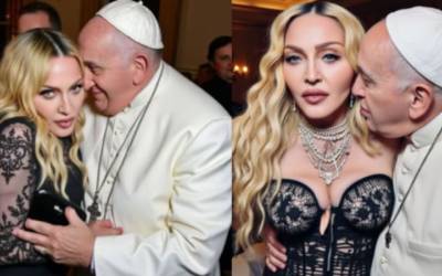 Madonna publica montagem de IA abraçada e de 