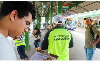 TERMINAL ANDRÉ MAGGI: Prefeitura realiza trabalho inédito para avaliar transporte público