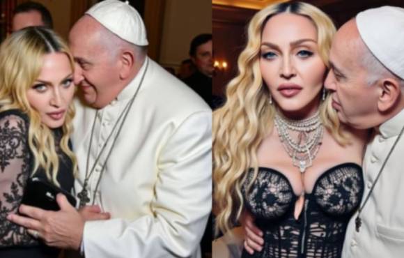 Madonna publica montagem de IA abraçada e de 