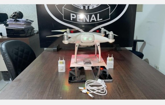 Polícia Penal abate mais um drone e apreende celulares que seriam entregues na penitenciária de Rondonópolis